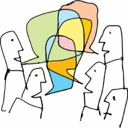 Dibujo monigotes hablando